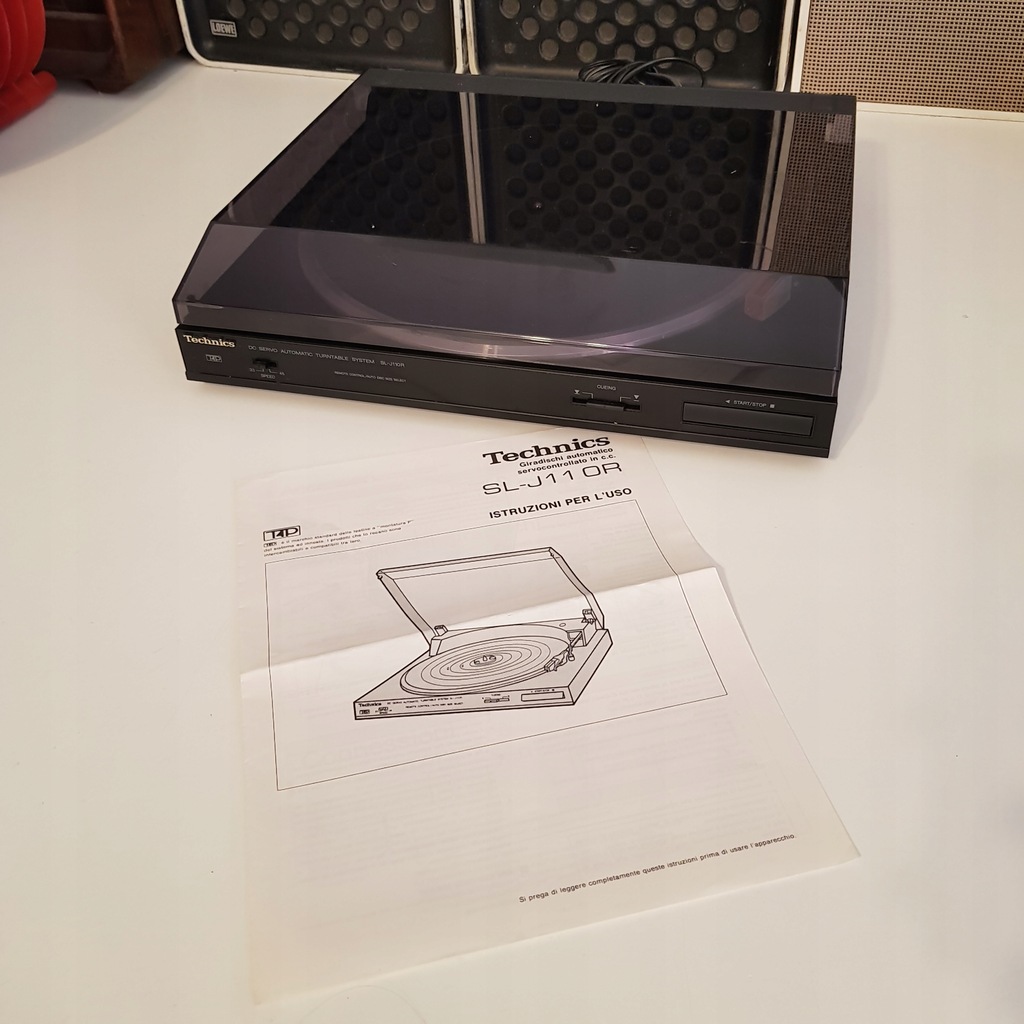 Gramofon Technics SL-J110R Czarny + Prospekt