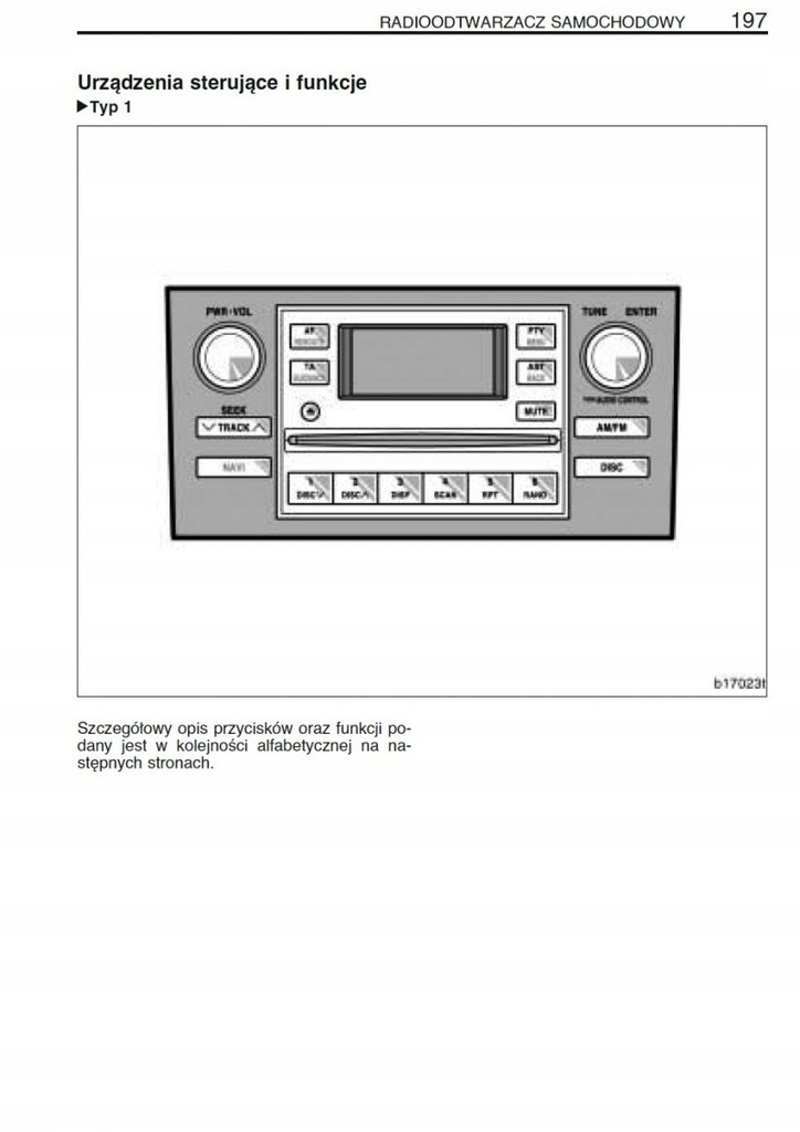 Toyota Corolla Verso 200409+Radio Instrukcja Obsł