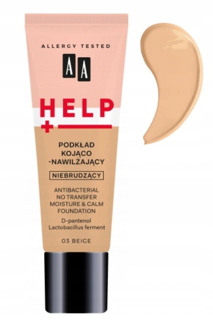 AA HELP NAWILŻAJĄCO KOJĄCY PODKŁAD 03 BEIGE 30ml