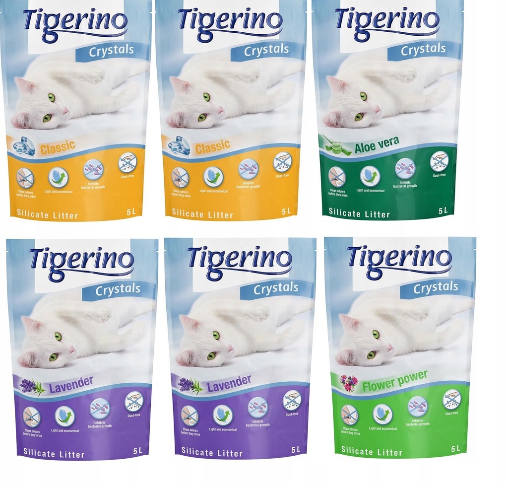 ŻWIREK silikonowy silikatowy Tigerino MIX 6x5L