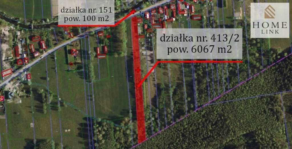 Działka, Nowe Kaczkowo, Brok (gm.), 6067 m²