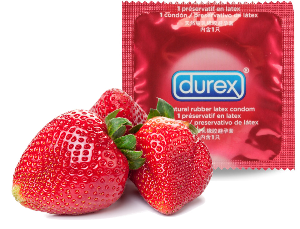 DUREX PREZERWATYWA TRUSKAWKA SMAK I ZAPACH