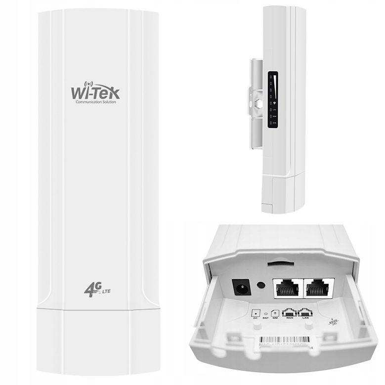 ZEWNĘTRZNY router MODEM LTE 4G IP65 POE na kartę sim WI-TEK plug and play