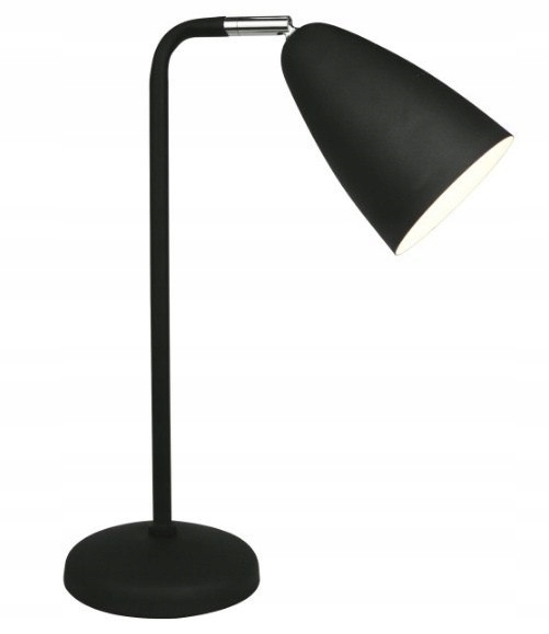 Lampa biurkowa Shool metal czarna 39cm regulowana