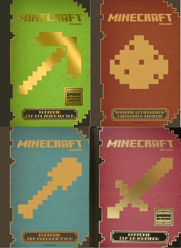 MINECRAFT PORADNIK PAKIET 4SZT