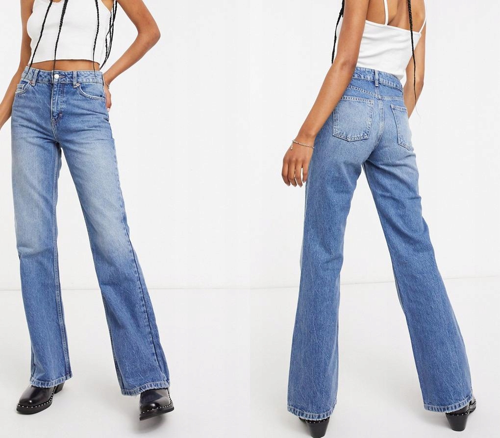 TOPSHOP JEANSOWE SZWEDY WYSOKI STAN (W26L32)