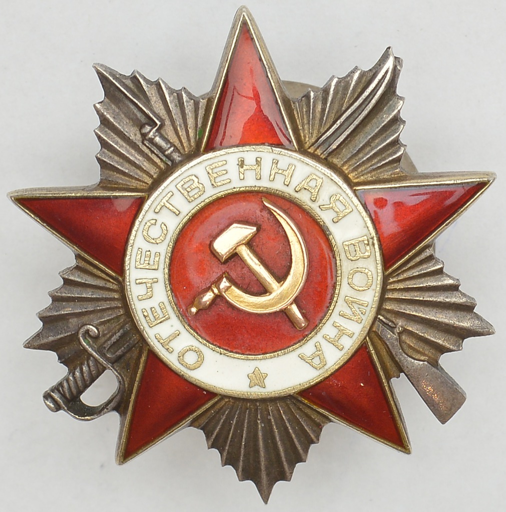 6.db.ZSRR, ORDER WOJNY OJCZYŹNIANEJ II kl złoto