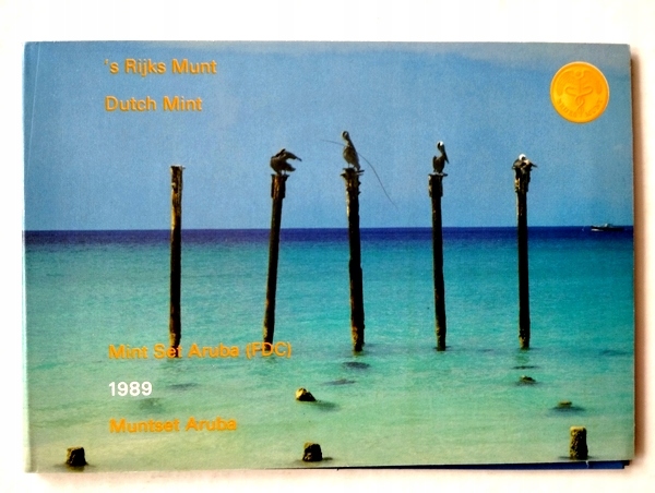 ARUBA - zestaw monet 1989, menniczy z żetonem, piękny !!!