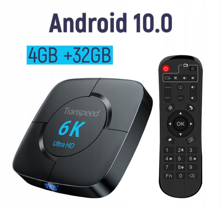 TRANSPEED 6K Android BOX Smart TV Dekoder HIT 4/32
