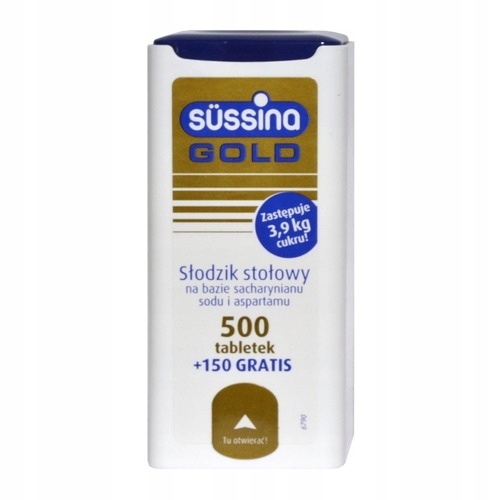 Sussina GOLD słodzik dla diabetyków 500 + 150 tabl