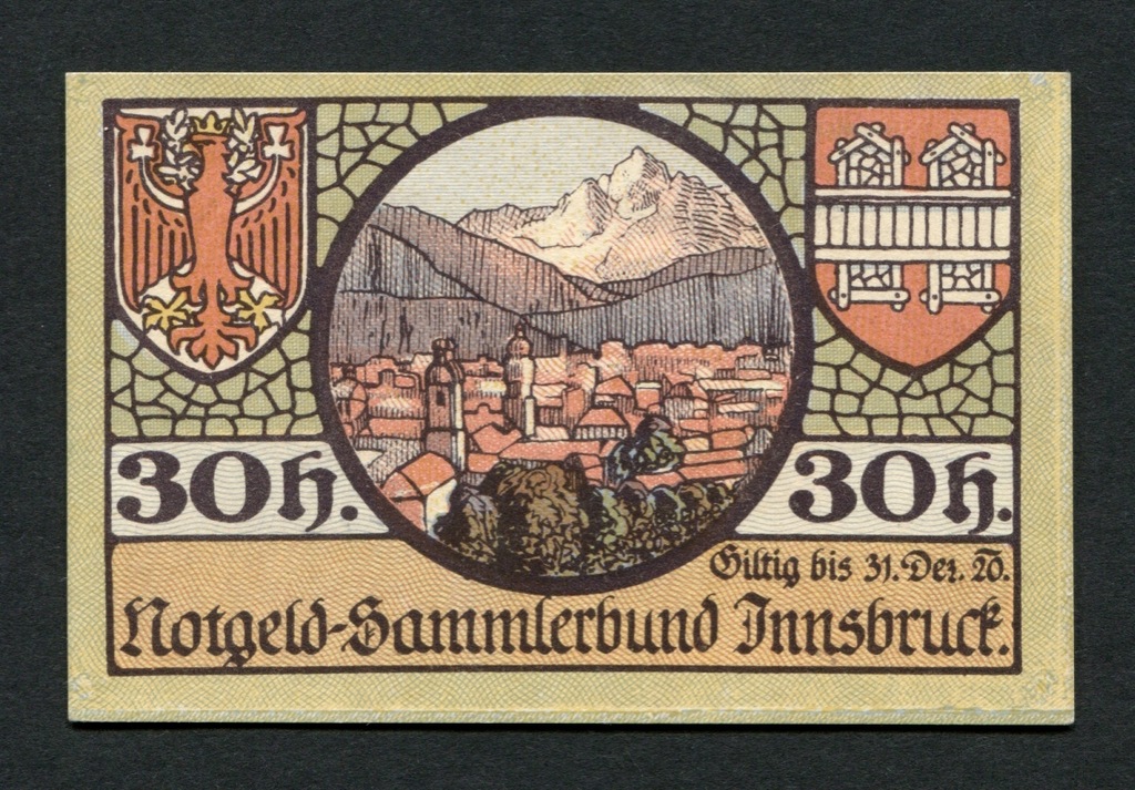 30 Heller Austria 1920 Notgeld UNC