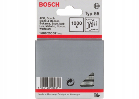 ZSZYWKI 14 mm TYP 55 BOSCH 1000 szt.