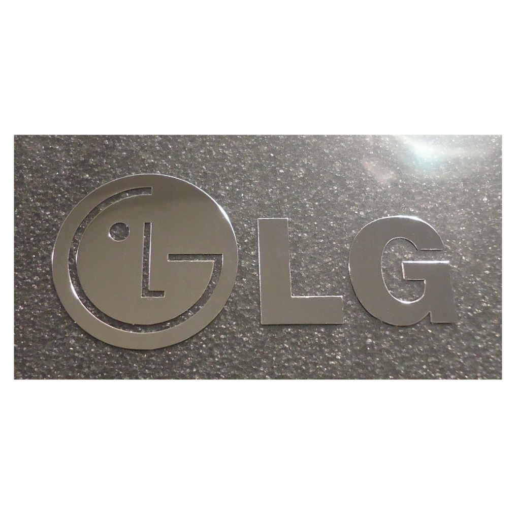 Naklejka LG LOGO Metal Edition 60x28 mm 122d