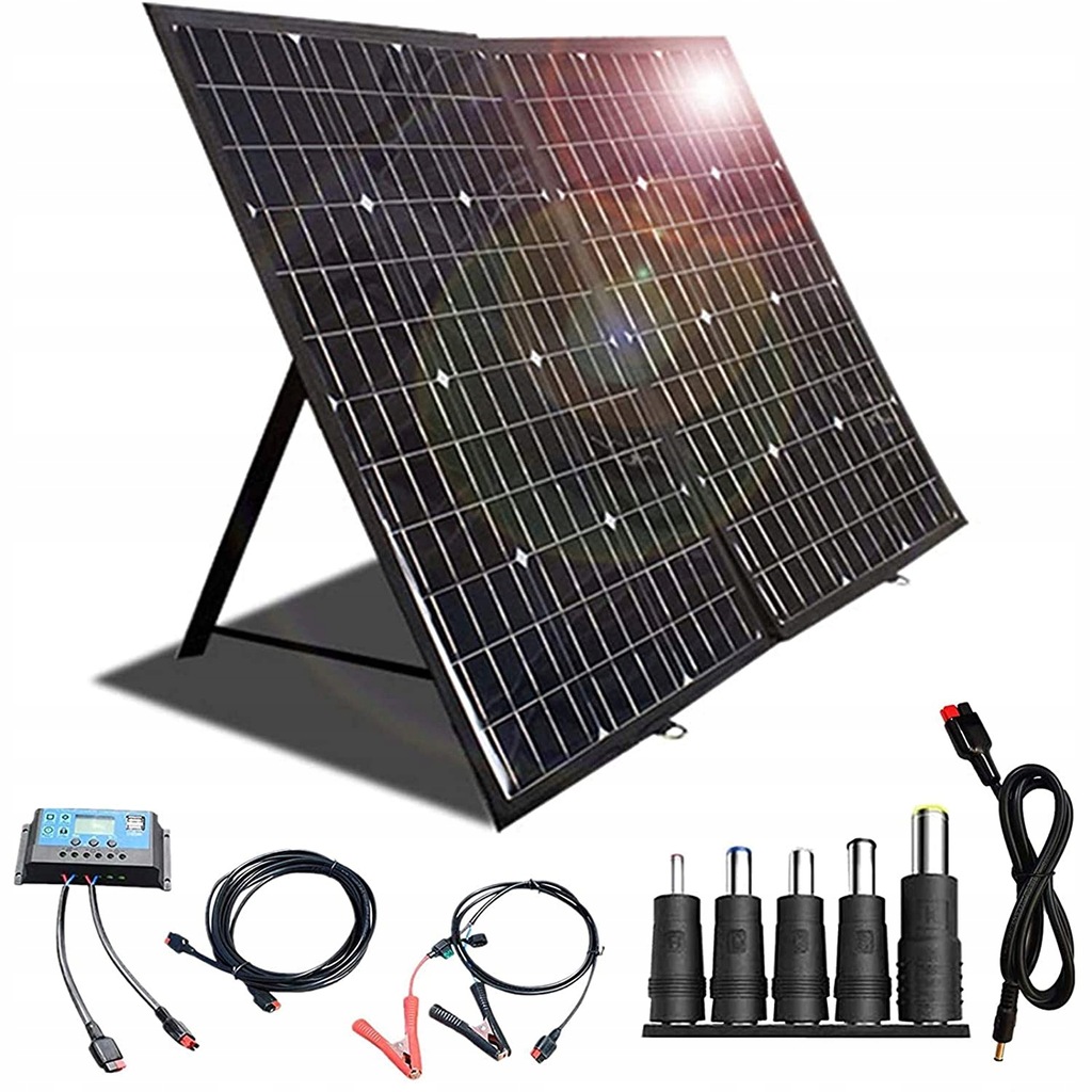 PANEL SOLARNY SKŁADANY 120W 12V 20% KONWERSJI USB