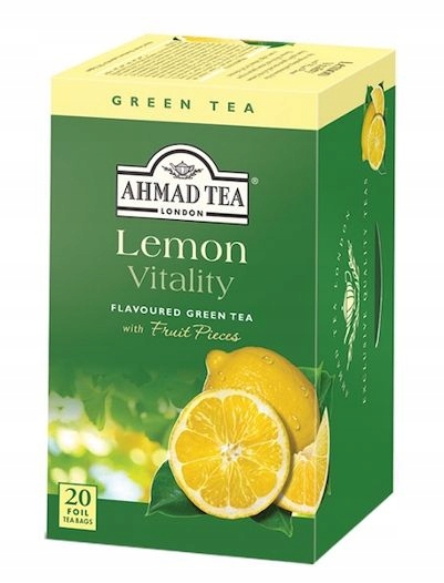 Herbata Ahmad Tea Green Lemon 20x2g
