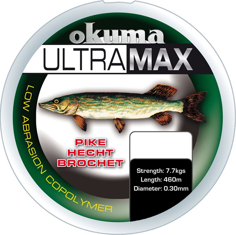 Okuma Ultramax 2oz Pike 680m 15lbs 7.7kg 0.30mm Gr