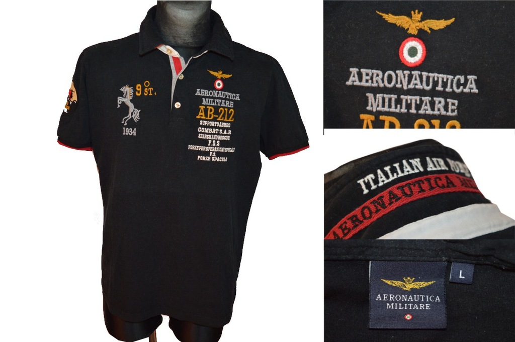 AERONAUTICA MILITARE SUPER POLO L IDEAŁ ZOBACZ !