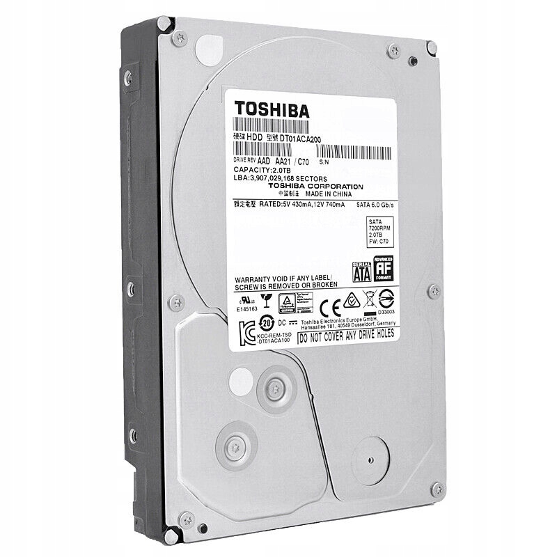 Купить Жесткий диск TOSHIBA 2 ТБ SATA 3,5 дюйма, 2000 ГБ: отзывы, фото, характеристики в интерне-магазине Aredi.ru