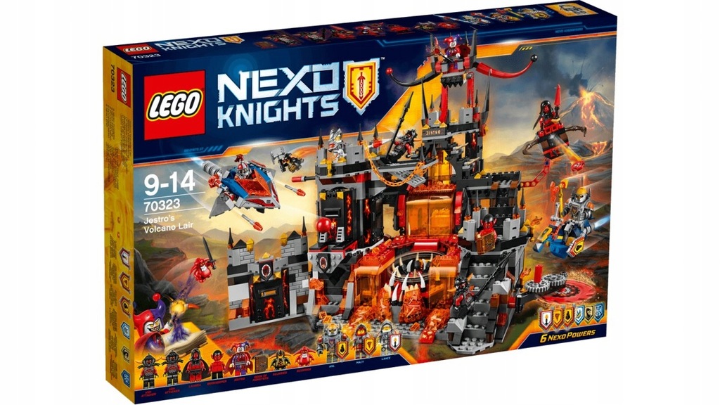 LEGO Nexo Knights Wulkaniczna kryjówka Jestro