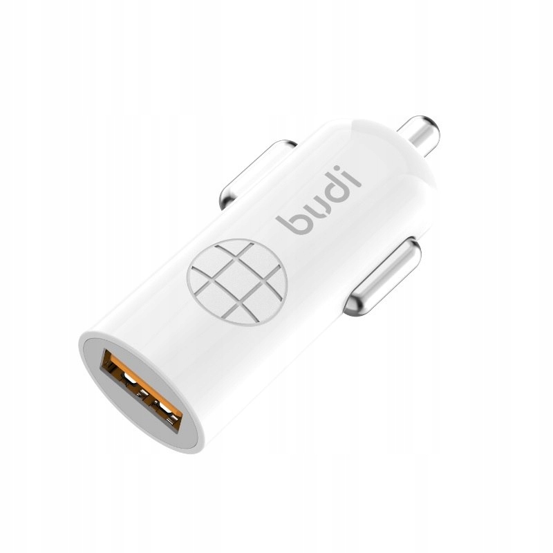 Budi - Ładowarka samochodowa USB, 18W, QC3.0 (Biał