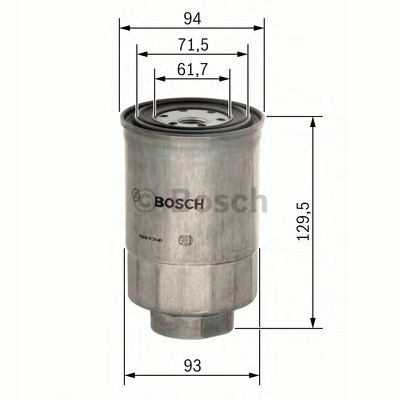 Filtr paliwa Bosch 1457434453 ASIAM ROCSTA