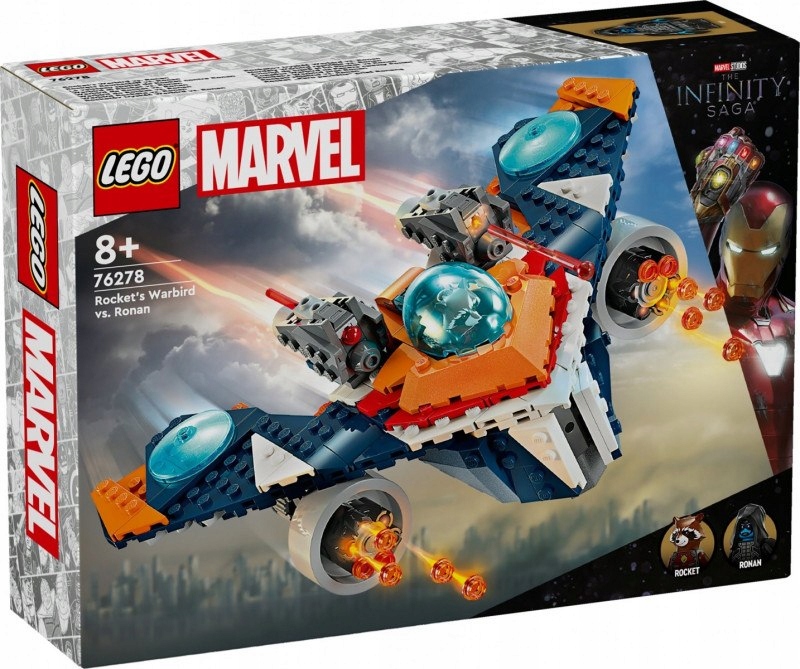 Klocki Super Heroes 76278 Warbird Rocketa vs. Ronan LEGO