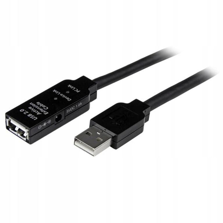 StarTech 10m, USB2.0 - USB2.0 kabel USB USB A Czarny