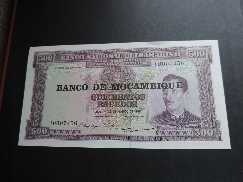 MOZAMBIK 500 ESCUDOS 1967