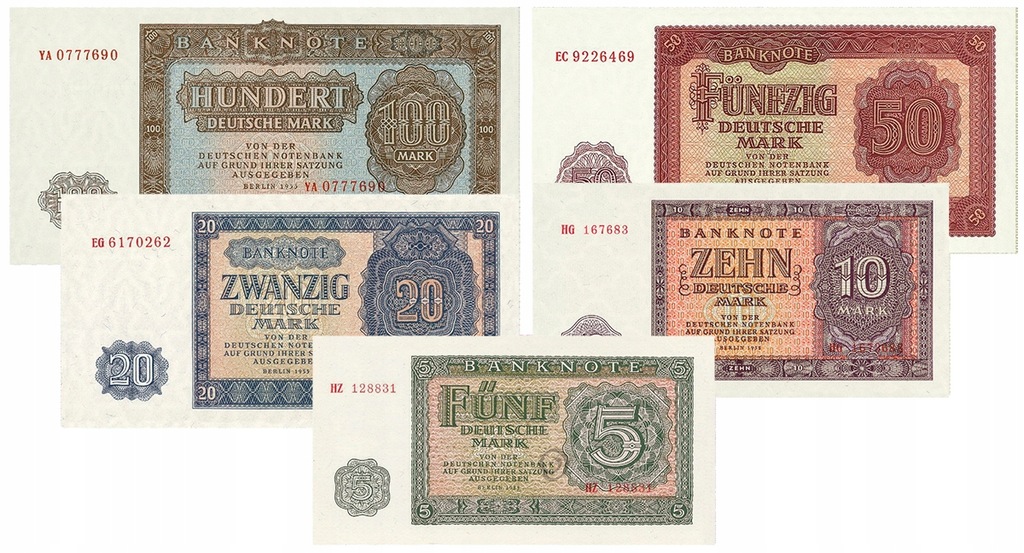 n19 Banknot Niemcy DDR, Deutsche Notenbank, 1955
