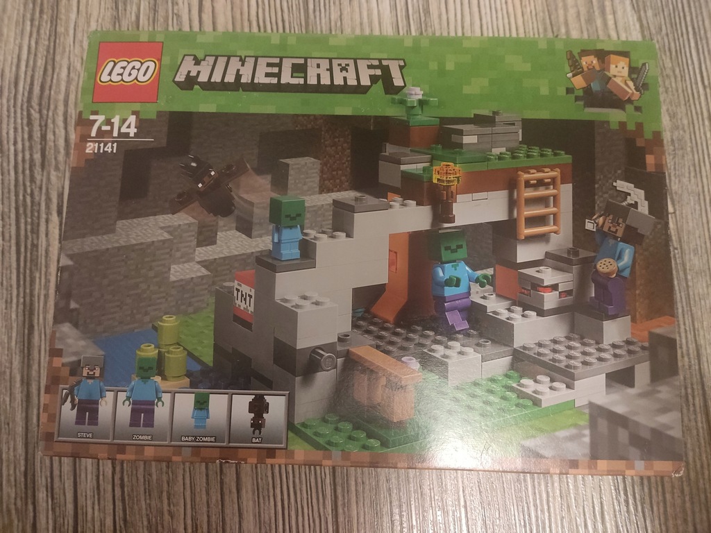 LEGO 21141 Minecraft Jaskinia zombie - 12583471857 - oficjalne archiwum ...