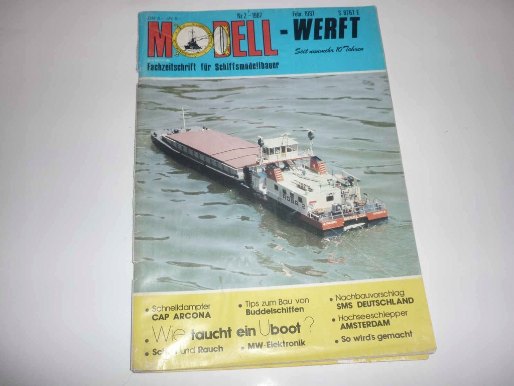 Modell - Werft 2/1987 niemiecki magazyn modelarski