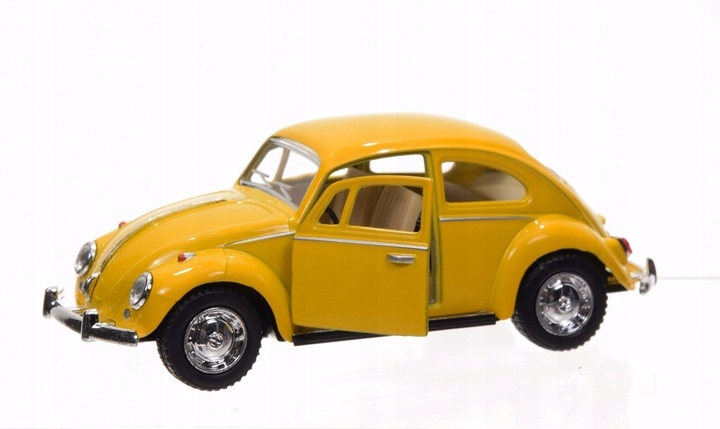 Samochód Autko metalowe1967 Volkswagen Garbus Classical Beetle Żółty