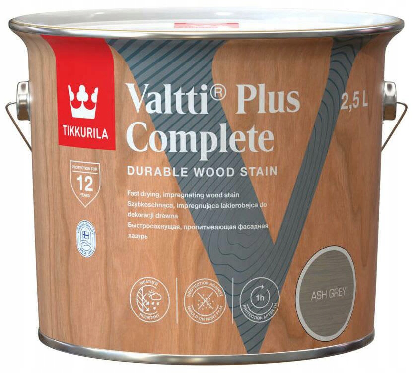 LAKIEROBEJCA VALTTI PLUS COMPLETE ASH GREY 2.5L