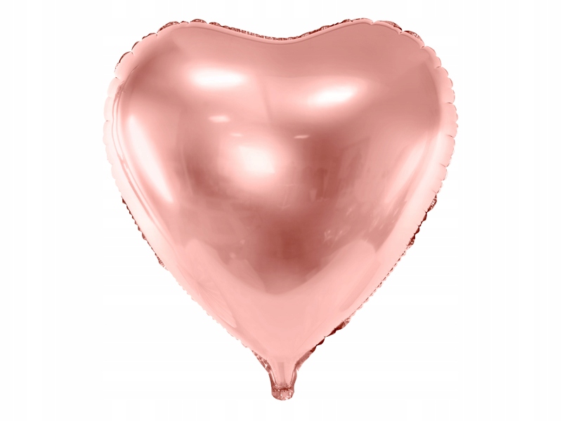 Balon foliowy serce różowe złoto 73 cm 28"