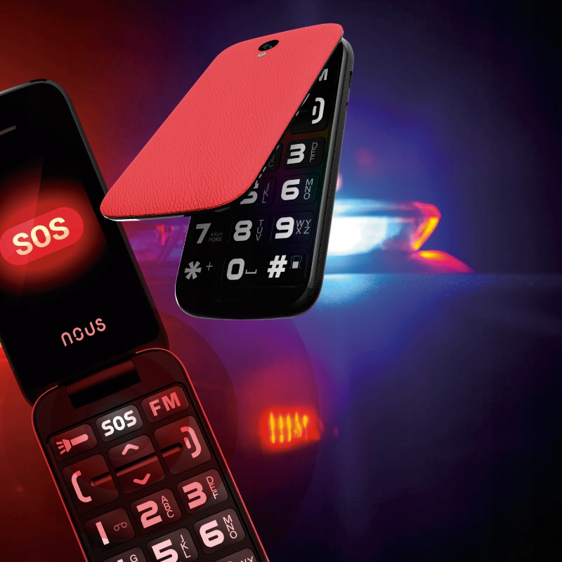 Купить Телефон для пожилых людей NOUS Helper Flip (NS2435)Черный: отзывы, фото, характеристики в интерне-магазине Aredi.ru