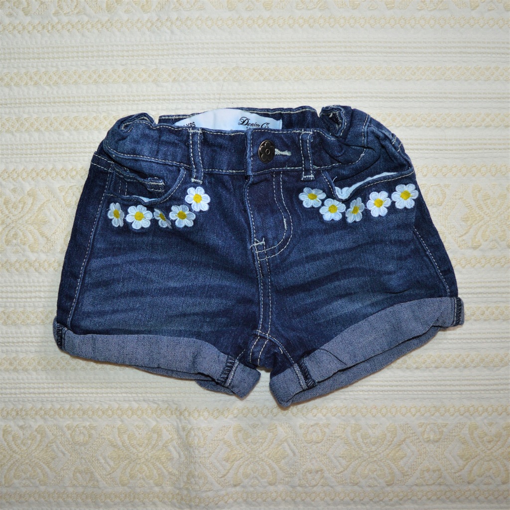 DENIM CO SPODENKI SZORTY JEANS 3-4l 104