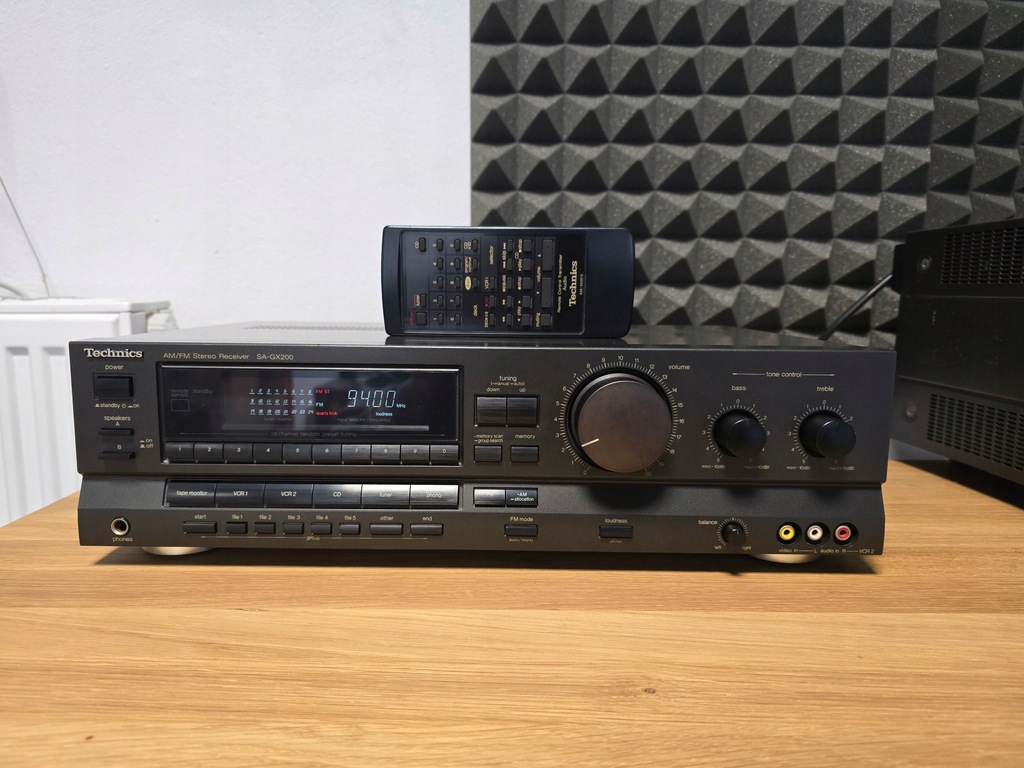 TECHNICS SA-GX200 AMPLITUNER STEREO PO REGULACJI + ORYGINALNY PILOT