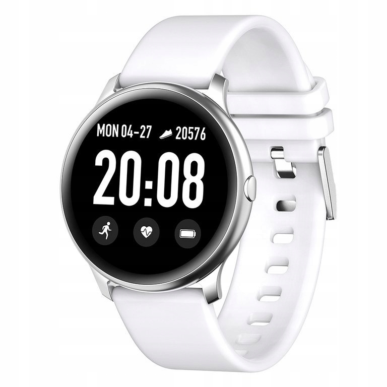 SMARTWATCH Gino Rossi SW010-1 silver/white (zg312a