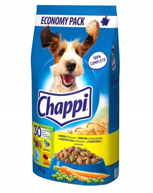 CHAPPI Sucha karma dla psa drób i warzywa - 9kg