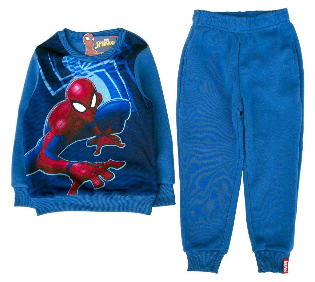 MARVEL SPIDERMAN ORYGINALNY DRES BLUZA SPODNIE 128