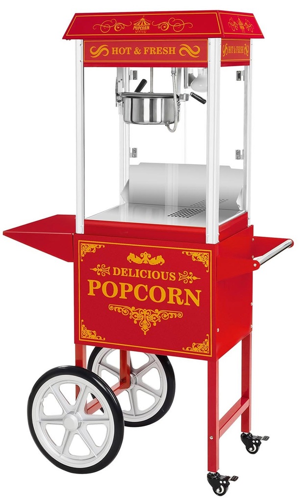 ROYAL 10010537 MASZYNA DO POPCORNU Z WÓZKIEM 1600W