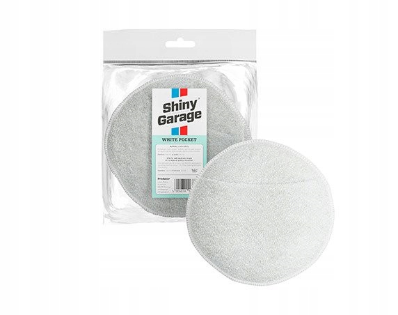 SHINY GARAGE WHITE POCKET MICORFIBER APPLICATOR 13