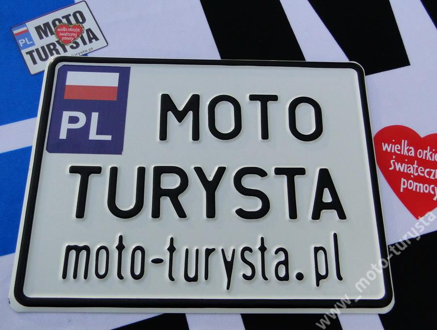 Moto-Turysta, motocyklowa tablica rejestracyjna