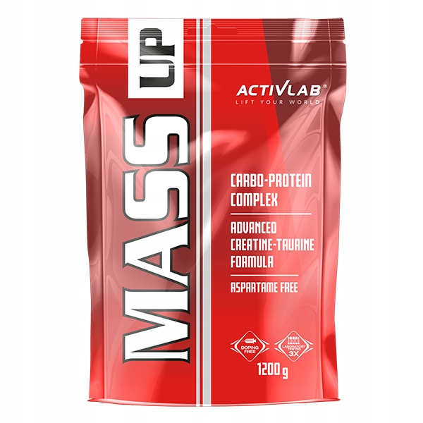 Activlab Mass Up 1200g jogurt wiśnia gainer + masa