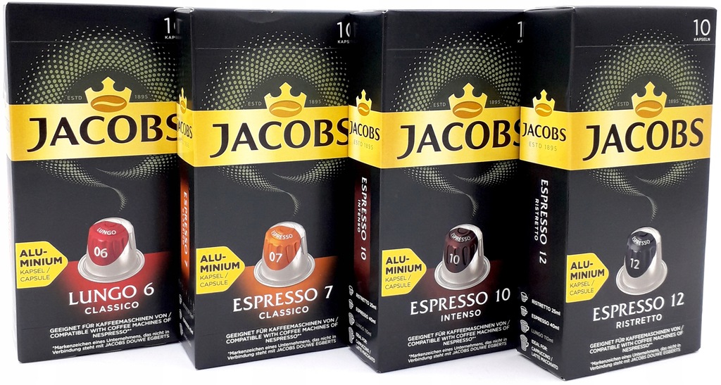 KAPSUŁKI do NESPRESSO JACOBS - RÓŻNE RODZAJE