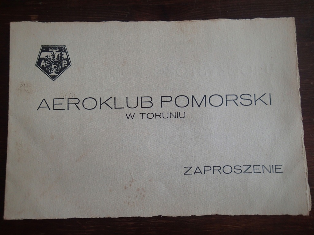 Aeroklub Pomorski 4 pułk lotniczy Toruń 1938 r