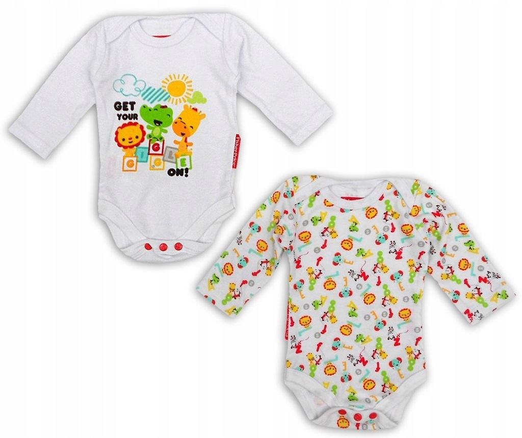 Body z długim rękawem 2 pack Fisher Price - 18 m