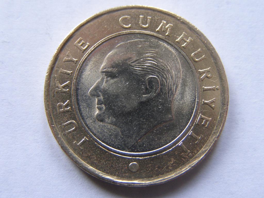 TURCJA TURKIYE 1 LIRA 2014 ROK BCM !!!!!!!!!! 0833