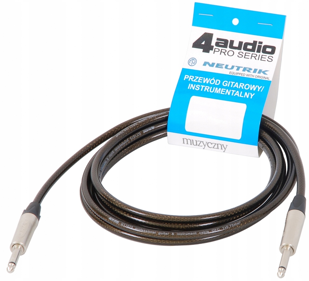 4Audio GT1075 4.5m przewód gitarowy Jack Jack