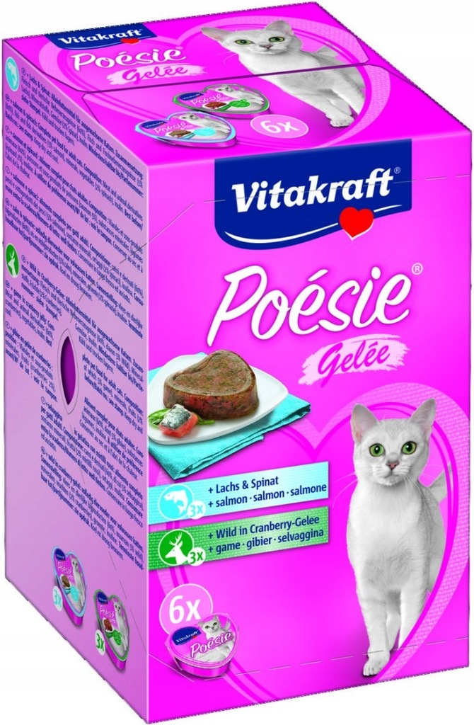 VITAKRAFT POESIE MULTIPACK GALARETKA 6x85g d/kota